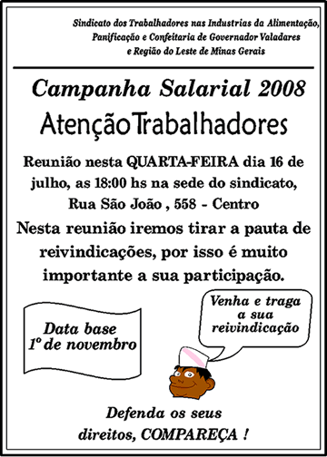 Campanha Salarial 2008